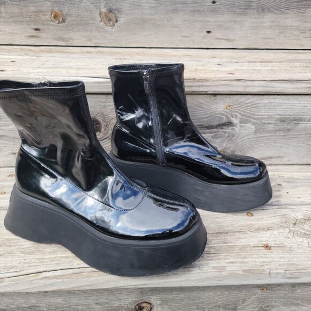 Circus NY by Sam Edelman Garland Ankle Boot Black Womens Size 9 Mens Size 7.5